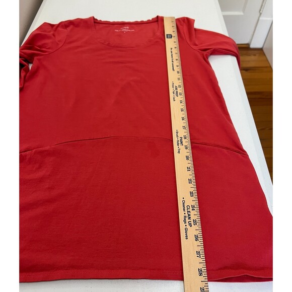 J Jill Pure Jill Women's Curved Seam Tunic Top Salmon Pink Size S *READ* - Picture 9 of 11